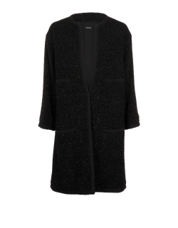 Joseph Tweed Jacket, Wool, Black, UK10, 2*
