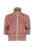 Gucci GG Short Sleeve Jacket, &pound;620, Clothing, Red, Silk, Front view