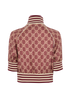 Gucci GG Short Sleeve Jacket, &pound;620, Clothing, Red, Silk, Back view