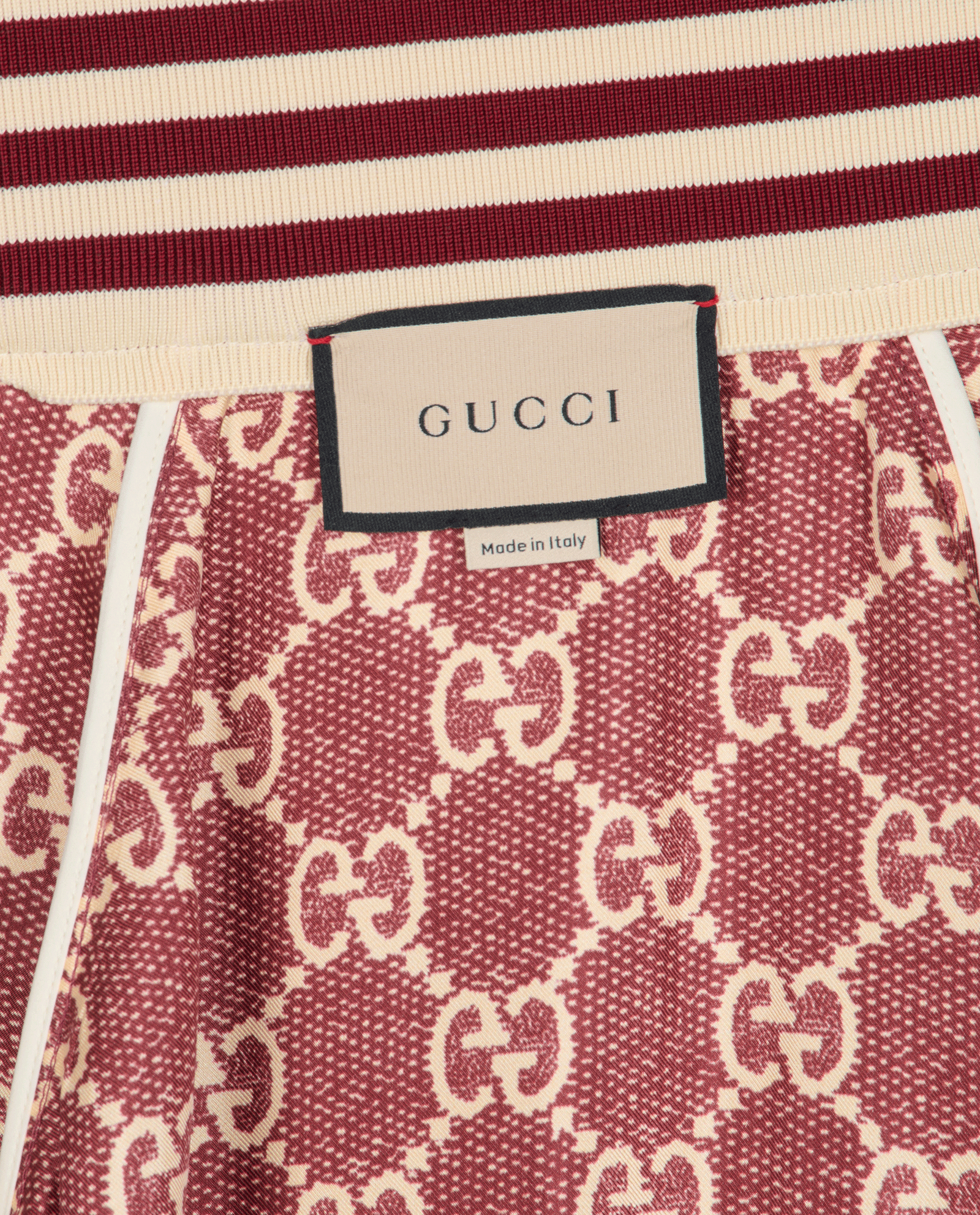 Gucci GG Short Sleeve Jacket, &pound;620, Clothing, Red, Silk, Other view