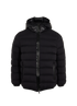 Moncler Goeland Puffer Jacket, &pound;650, Clothing, Black, Down Feathers/Polyester, Front view