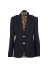 Dolce & Gabbana Logo Blazer, &pound;350, Clothing, Black, Wool, Front view