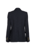 Dolce & Gabbana Logo Blazer, &pound;350, Clothing, Black, Wool, Back view