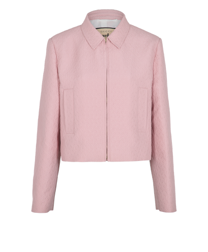 Gucci Garden Jacket, &pound;450, Clothing, Pink, Cotton, Front view