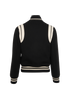 Saint Laurent Stand Up Collar Bomber Jacket, &pound;650, Clothing, Black, Wool, Back view