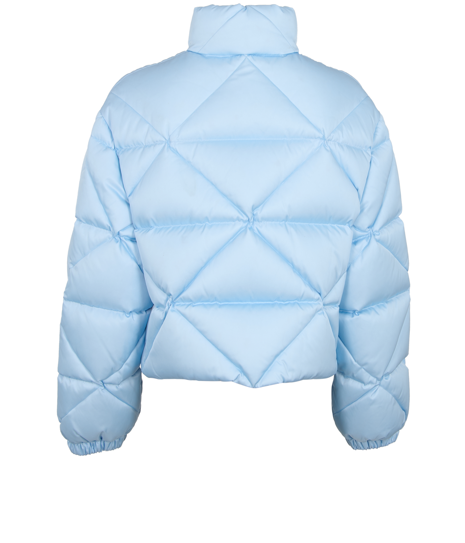 Prada Quilted Puffer Jacket, &pound;750, Clothing, Blue, Nylon, Back view