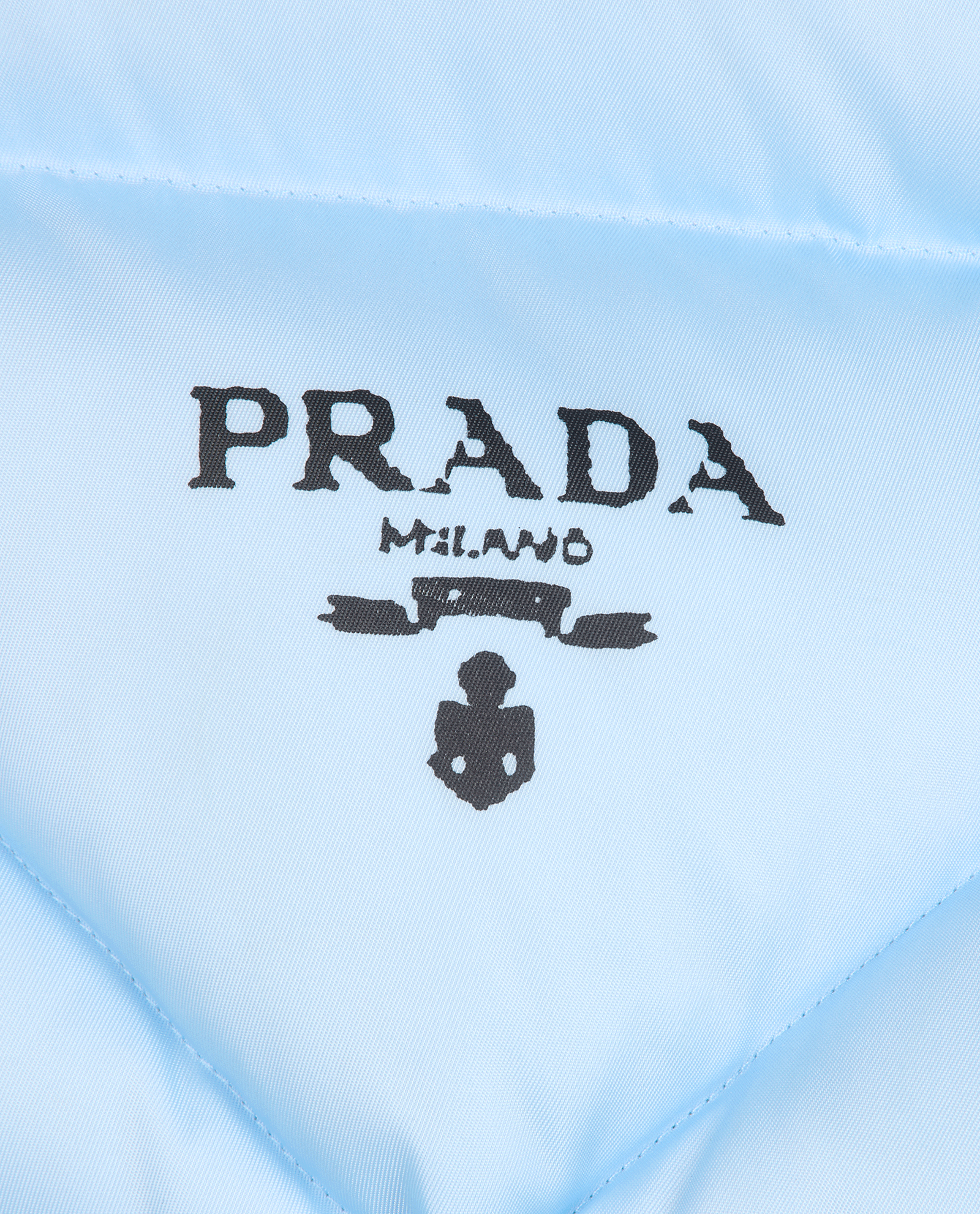 Prada Quilted Puffer Jacket, &pound;750, Clothing, Blue, Nylon, Other view