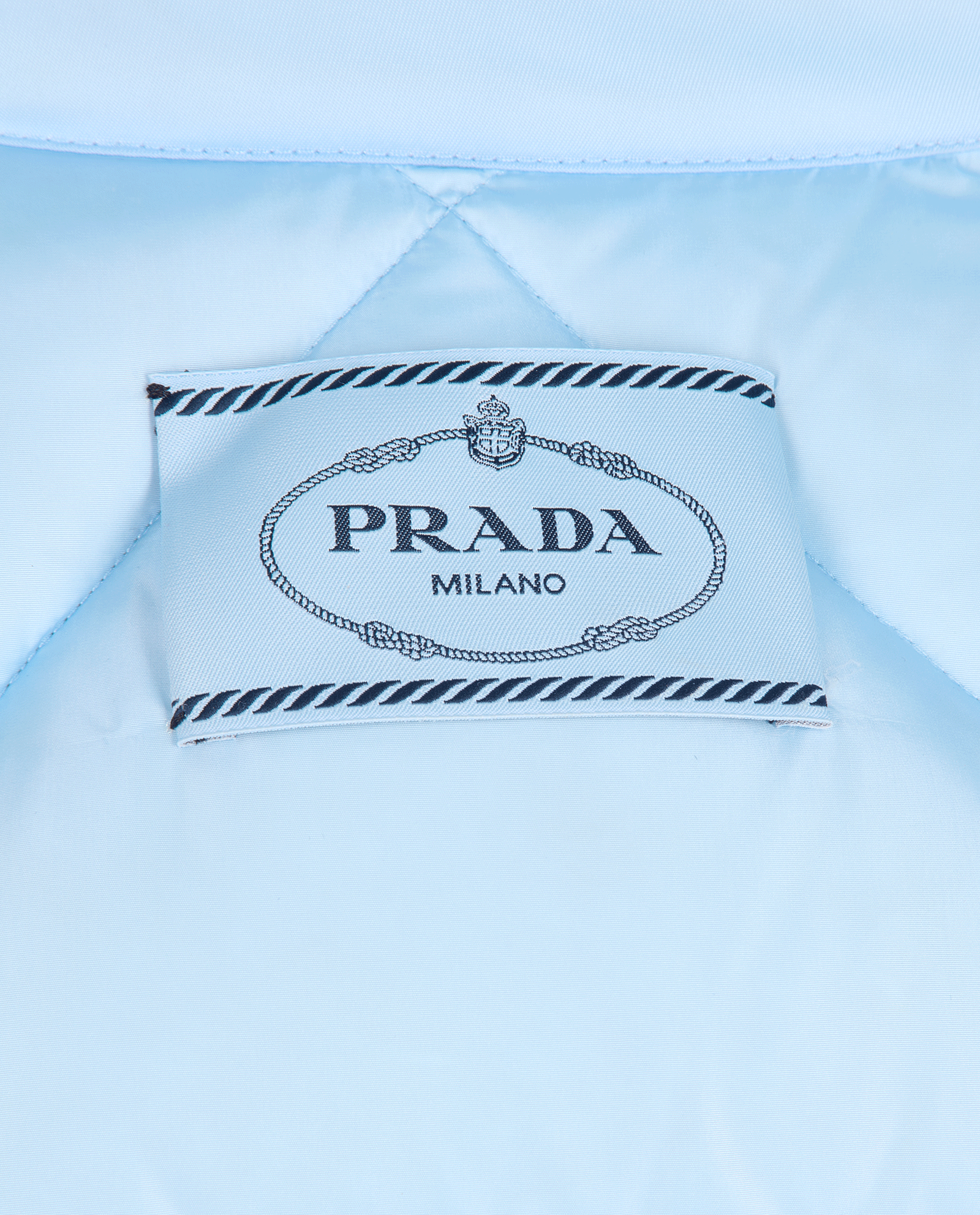 Prada Quilted Puffer Jacket, &pound;750, Clothing, Blue, Nylon, Other view