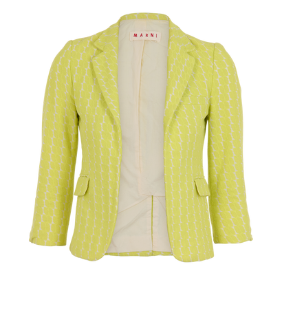 Marni Blazer, &pound;50, Clothing, Yellow, Cotton, Front view