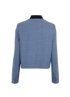 Christian Dior Cropped Bow Jacket, &pound;1,800, Clothing, Blue, Wool, Back view