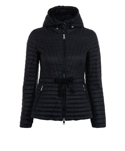 Moncler Orchidee Puffer, &pound;330, Clothing, Black, Down Feathers, Front view