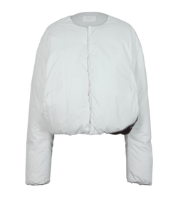 Prada Puffer Bomber, Down, White, Sz XL, 3*