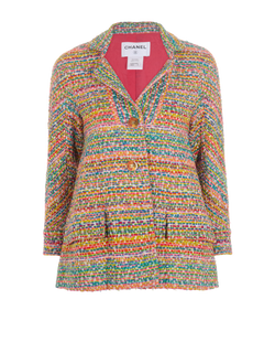 Chanel 2016 Resort Tweed Jacket, Poly/Acrylic, Multi, UK8, 2*
