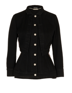 Alexander McQueen Flared Jacket, Cotton, Black, UK8, 1*