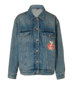 Gucci Apple Denim Jacket, Cotton, Blue, UK8, 2*