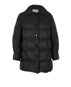 Prada Puffer Jacket, Down, Black, Sz S, 2*