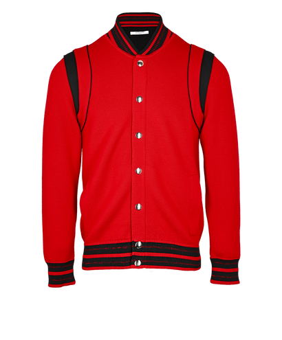 Givenchy Logo Bomber, £450, Clothing, Black/Red, Wool, Front view