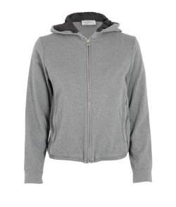 Prada Hooded Jacket, Cotton, Grey, Sz M, 2*