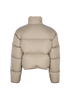 Palm Angels Cropped Track Puffer, &pound;220, Clothing, Beige, Polyester (Polymer), Back view