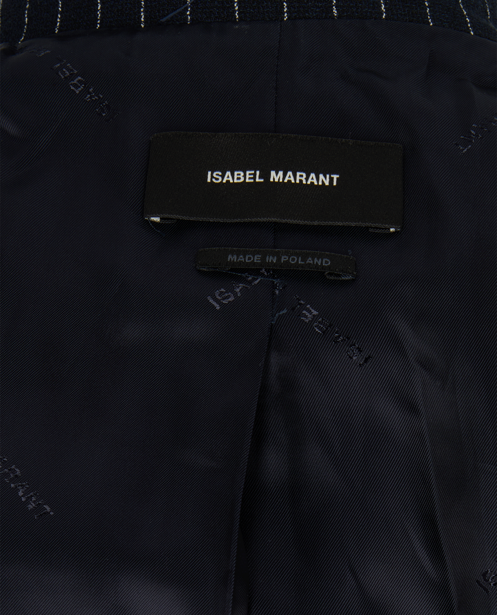 Isabel Marant Nevim Pinstripe Blazer, &pound;260, Clothing, Blue, Viscose, Other view