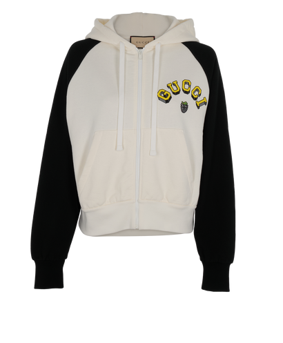 Gucci Logo & Grape Hooded Jacket, front view