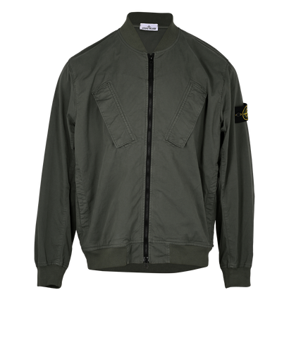 Stone Island Bomber Jacket, £250, Clothing, Green, Cotton, Front view