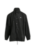 Balenciaga Logo Hooded Windbreaker, £450, Clothing, Black, Polyester (Polymer), Front view