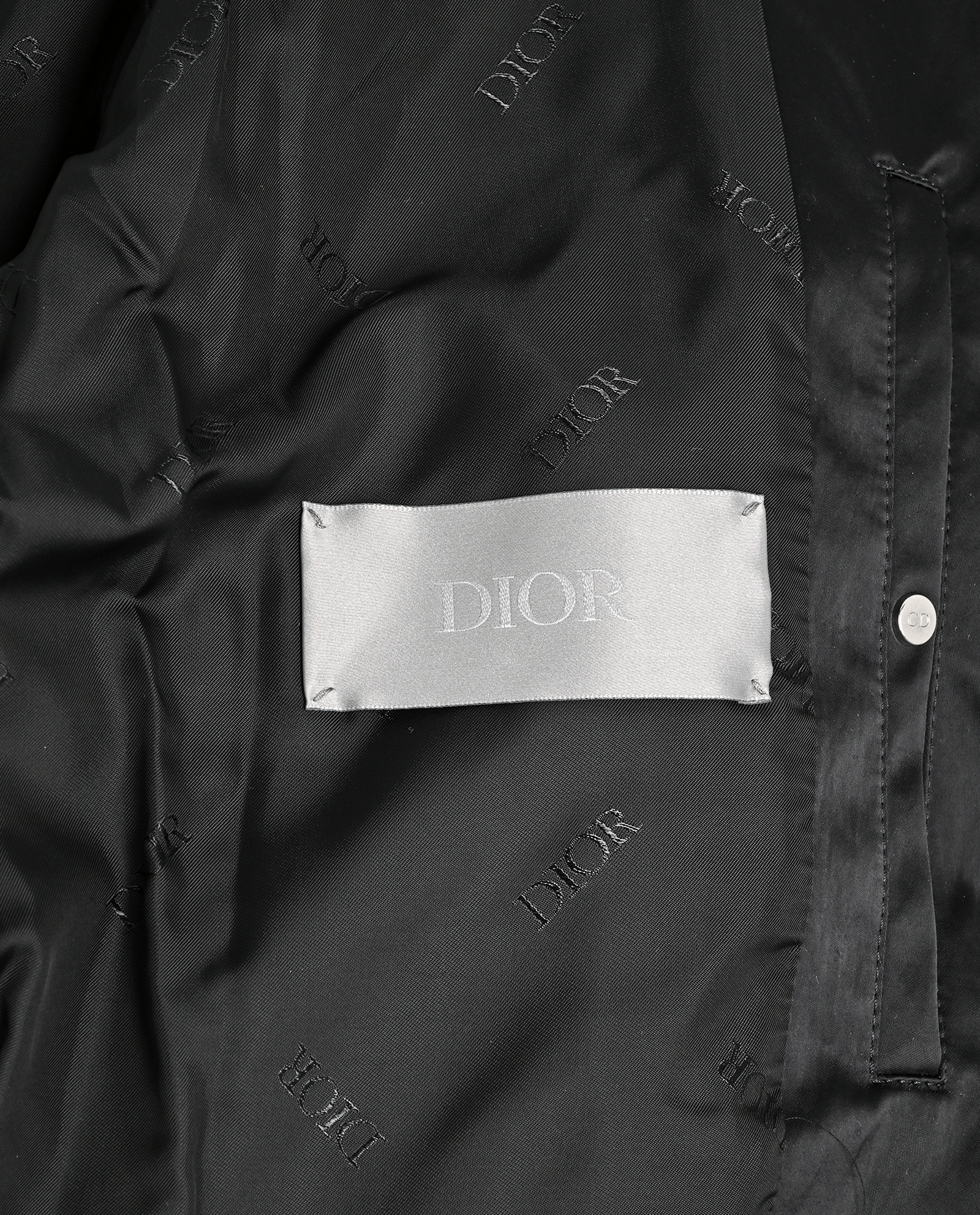 Christian Dior X K.Scharf Logo Bomber Jacket, &pound;850, Clothing, Black, Polyester (Polymer), Other view