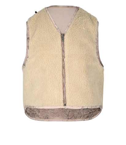 Givenchy Reversible Work Vest, £280, Clothing, Cream/Pink, Cotton/Polyester (Polymer), Front view