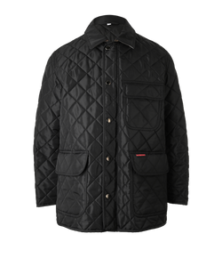 Burberry Quilted Jacket, Mens, Polyamide, Black, Sz L, 3*
