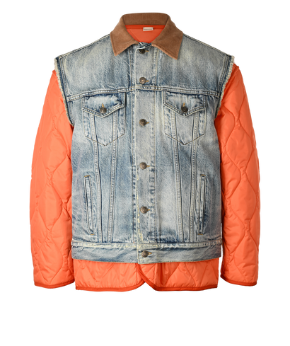 Gucci Reversible Jacket, £660, Clothing, Blue/Orange, Nylon, Front view