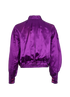 Gucci Ruffle Bomber Jacket, £450, Clothing, Purple, Acetate, Back view