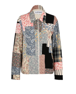 Loewe Patchwork Zip-Up Jacket, Mens, Cotton, Multi, Sz S, 2*