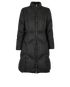Prada Long Quilted Puffer Jacket, &pound;795, Clothing, Black, Nylon, Front view