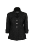 Chanel Shiny Front Pockets Jacket, £1,100, Clothing, Black/Silver, Wool, Front view