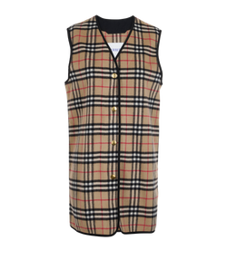 Burberry Check Warmer, Cotton, Brown, UK8, 3*