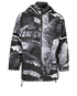 Dolce & Gabbana Palm Print Hooded Jacket, &pound;395, Clothing, Black, Polyester (Polymer), Front view