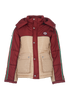 Gucci Interlocking G Puffer Jacket, £850, Clothing, Beige/Burgundy, Polyester (Polymer), Front view