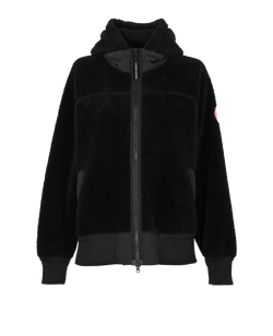 Canada Goose Simcoe Oversized Fleece Hoodie, Polyester, Black, Sz XL, 3*
