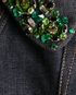 Miu Miu Embellished Collar Denim Jacket, £395, Clothing, Blue, Cotton, Other view