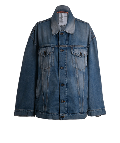 Acne Studios Oversized Denim Jacket, £220, Clothing, Blue, Cotton, Front view