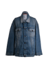 Acne Studios Oversized Denim Jacket, £220, Clothing, Blue, Cotton, Front view
