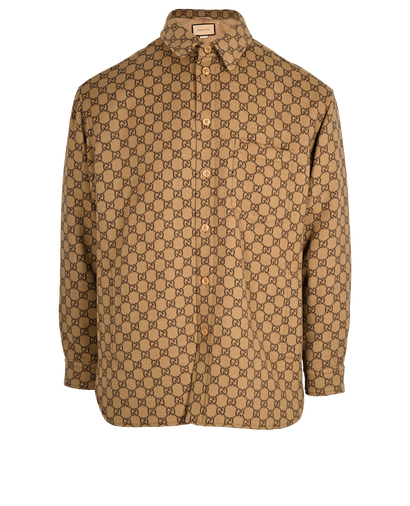 Gucci GG  Padded Jacket, £750, Clothing, Brown, Wool, Front view