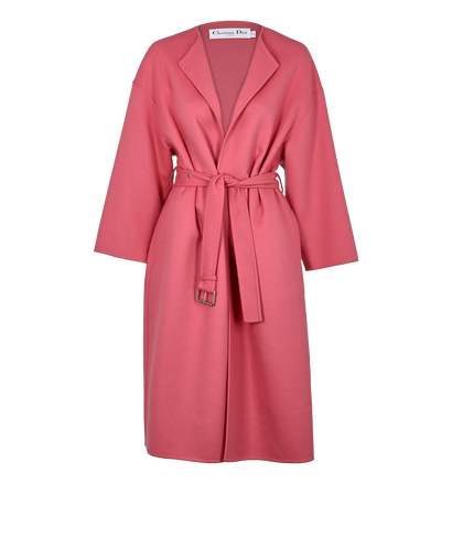 Christian Dior Belted Jacket, £1,200, Clothing, Pink, Wool, Front view