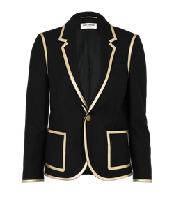 Saint Laurent Blazer, Wool, Black, UK8, 2*