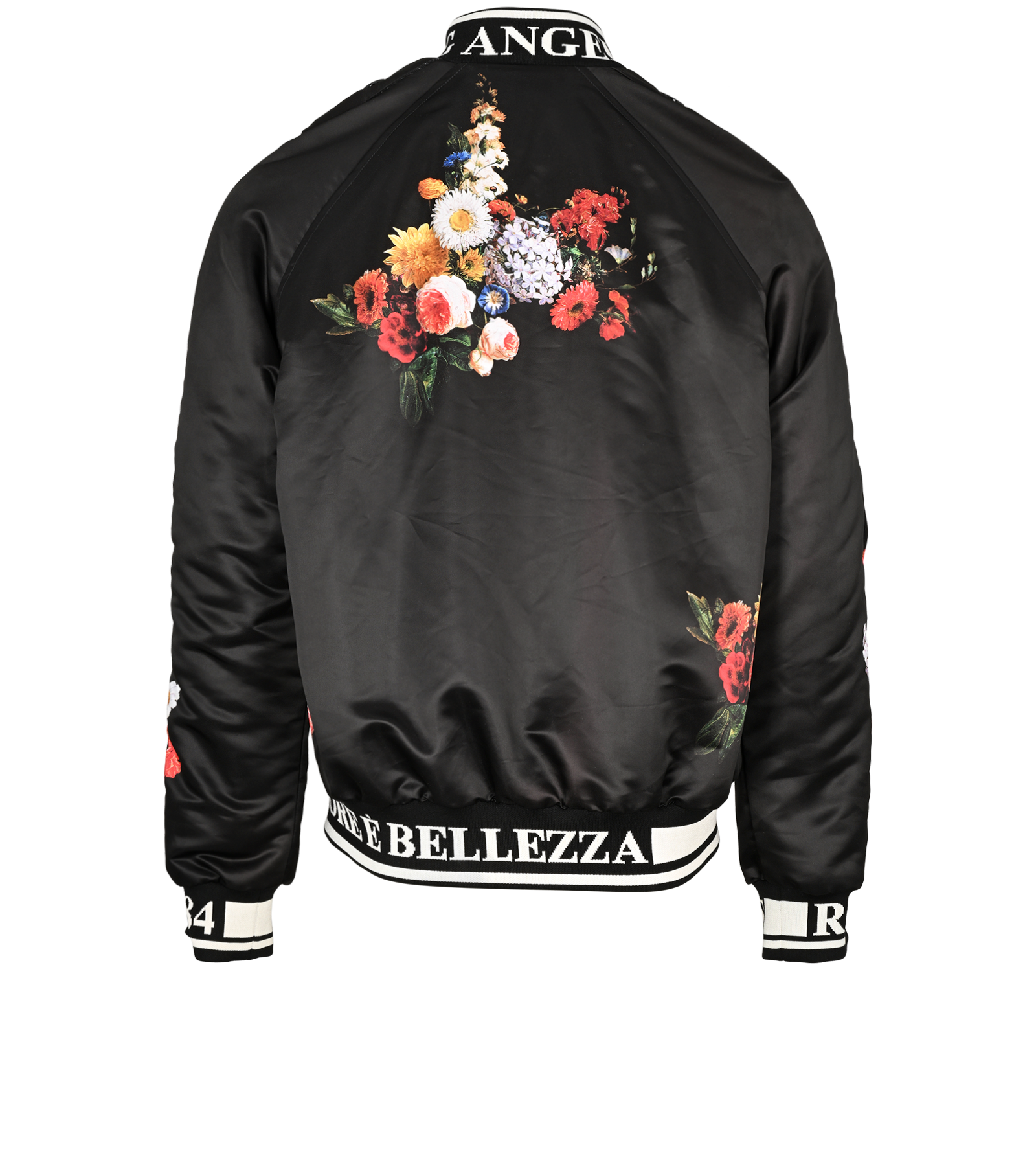 Dolce & Gabbana Baroque Bomber Jacket, &pound;290, Clothing, Black/White, Polyester (Polymer), Back view