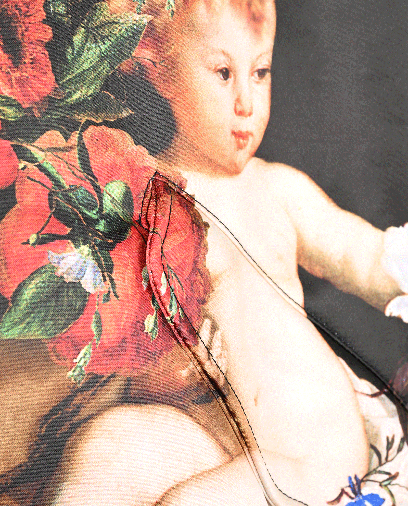 Dolce & Gabbana Baroque Bomber Jacket, &pound;290, Clothing, Black/White, Polyester (Polymer), Other view