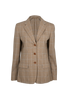 Max Mara Plaid Blazer, £295, Clothing, Beige, Wool, Front view