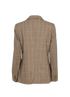 Max Mara Plaid Blazer, £295, Clothing, Beige, Wool, Back view