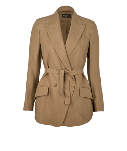 Loro Piana Blazer, £395, Clothing, Khaki, Faux Leather, Front view
